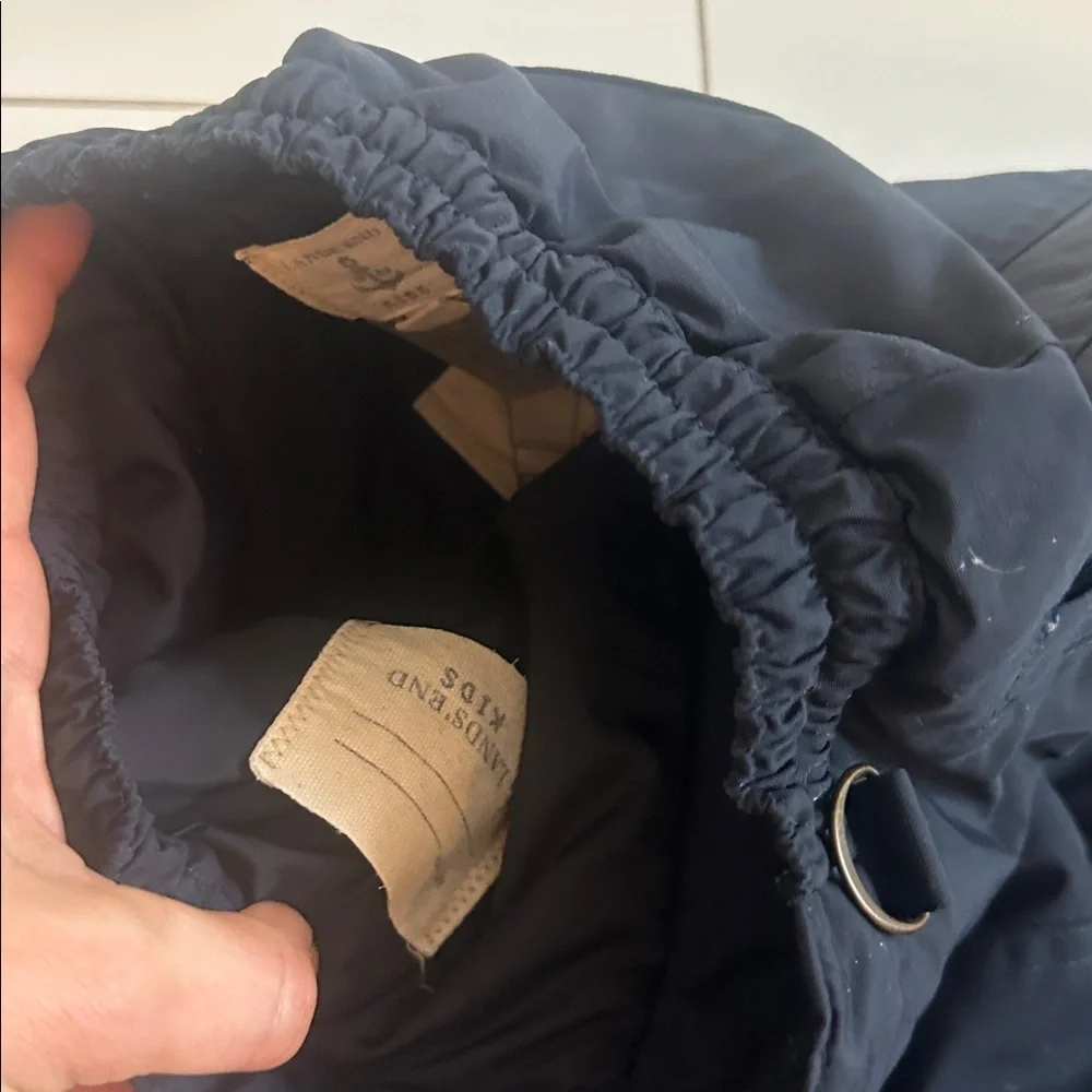 Lands' End Dark Blue navy Kids snow Pants 6 insulated